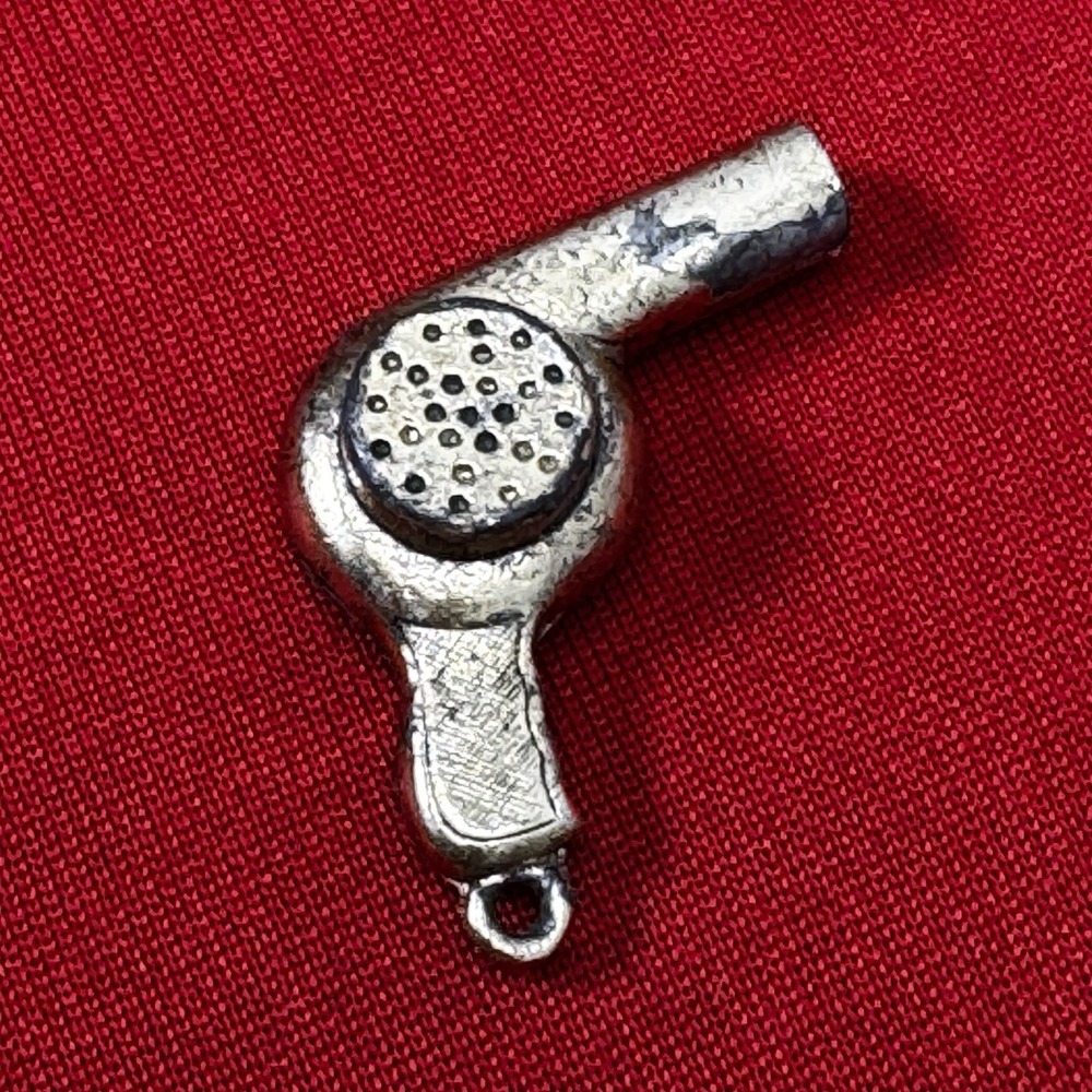VINTAGE HAIR DRYER GOLD TONE CHARM FOR‎ CHARM BRACELET